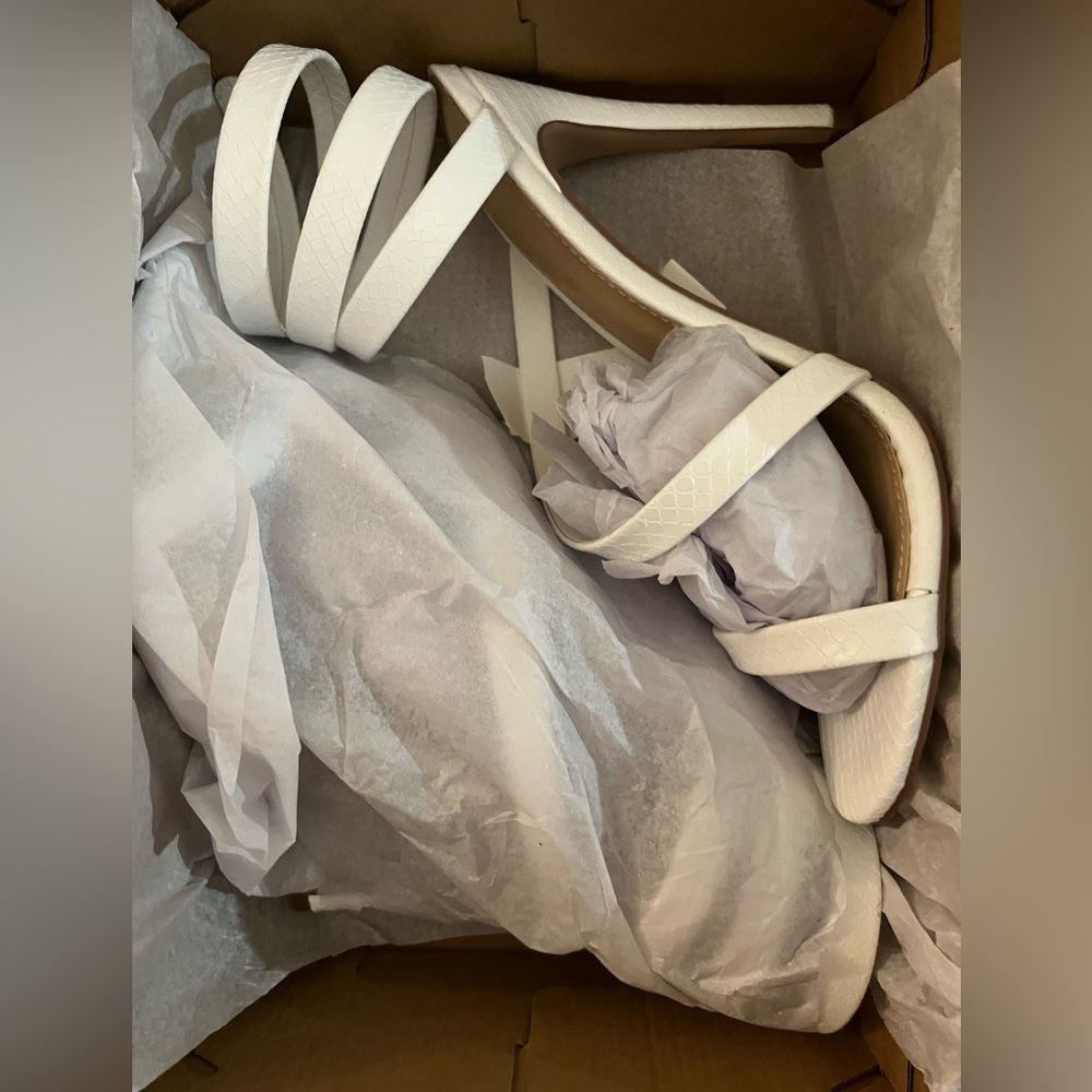 Never Worn Wrap Around Heels